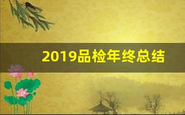 2019品检年终总结_品检个人年终总结