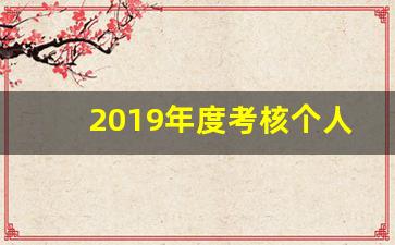 2019年度考核个人总结医生