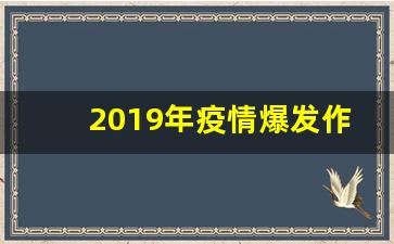 2019年疫情爆发作文