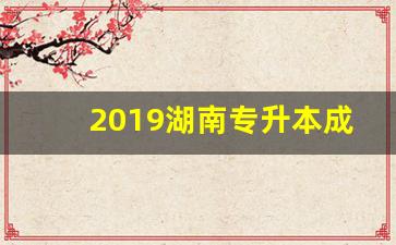 2019湖南专升本成绩查询入口_专升本成绩什么时候可以查到