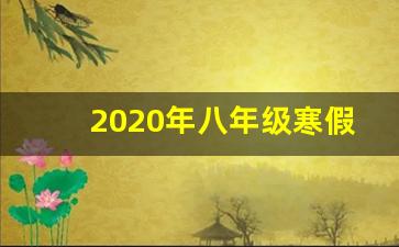 2020年八年级寒假作业答案