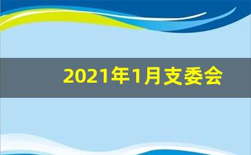 2021年1月支委会会议记录范文