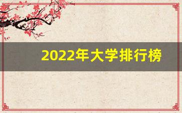 2022年大学排行榜_世界前100的大学排名