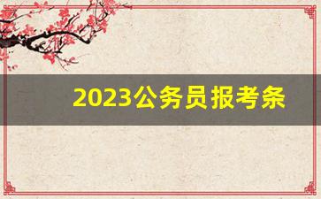 2023公务员报考条件及时间_国考报名时间2023年具体时间