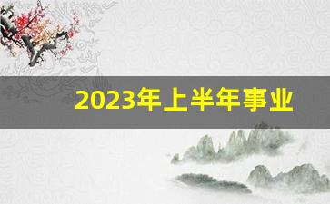 2023年上半年事业单位工作总结会_年度工作总结及明年工作计划