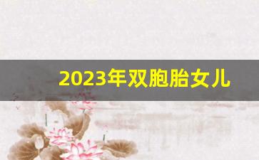 2023年双胞胎女儿名字