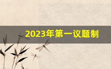 2023年第一议题制度是指什么_2023年会议第一议题