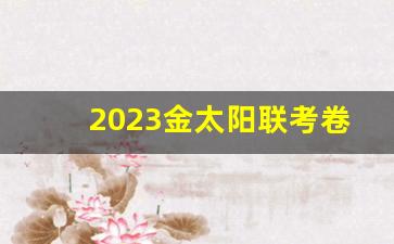 2023金太阳联考卷及答案高一_可以搜金太阳试卷答案的软件