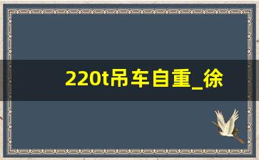 220t吊车自重_徐工220吨多少吨配重