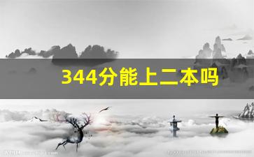 344分能上二本吗