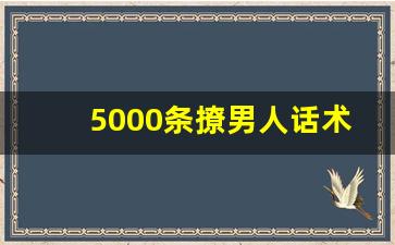 5000条撩男人话术_高情商的聊天900句对话