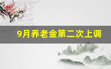 9月养老金第二次上调_9月份养老金迎来新调整