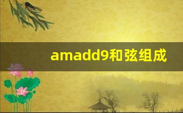 amadd9和弦组成音