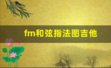 fm和弦指法图吉他