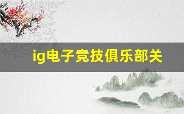 ig电子竞技俱乐部关注数量