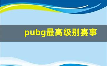 pubg最高级别赛事_2023pgc中国参赛队伍