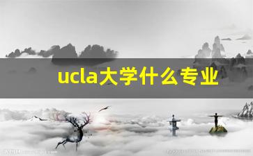 ucla大学什么专业最好