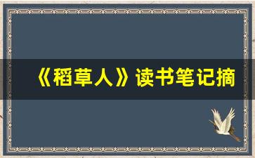 《稻草人》读书笔记摘抄