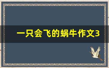 一只会飞的蜗牛作文300字