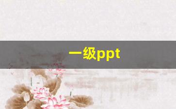 一级ppt