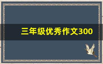 三年级优秀作文300字_300字作文免费可抄