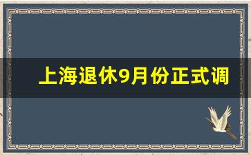 上海退休9月份正式调整了_上海今年1一6月退休金补差