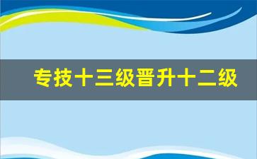 专技十三级晋升十二级条件_教师职称2024不受比例