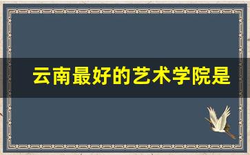 云南最好的艺术学院是哪一所