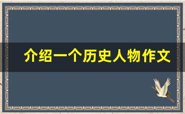 介绍一个历史人物作文