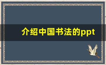 介绍中国书法的ppt