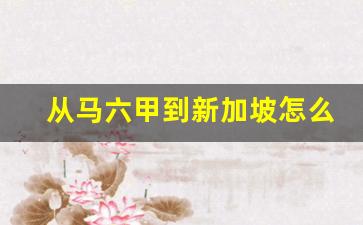 从马六甲到新加坡怎么走_新山去马六甲怎么坐车