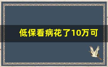 低保看病花了10万可以报多少