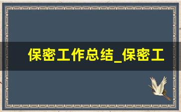 保密工作总结_保密工作小结100字左右