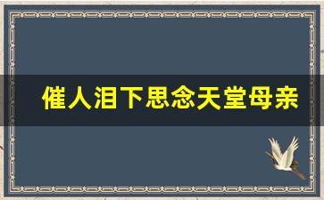 催人泪下思念天堂母亲唯美语句_母亲的离去,一生遗憾