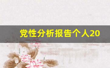 党性分析报告个人2023纪检