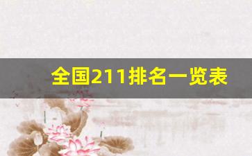 全国211排名一览表最新_正宗的985大学名单