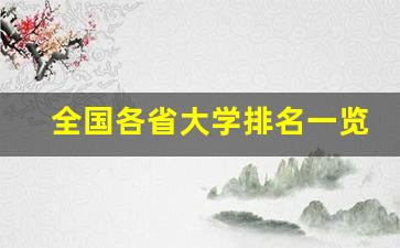 全国各省大学排名一览表_各省985与211一览表