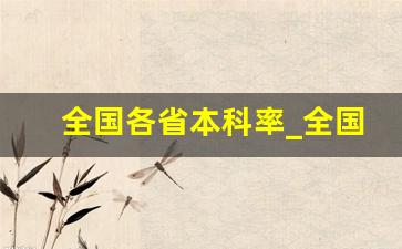 全国各省本科率_全国各省一本录取率排名