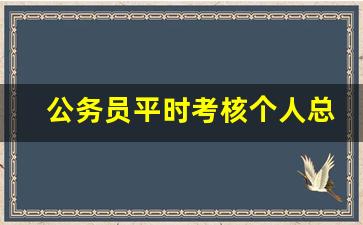 公务员平时考核个人总结