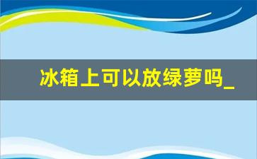 冰箱上可以放绿萝吗_冰箱上放绿萝影响财运吗