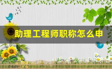 助理工程师职称怎么申请_高级经济师考试报考条件