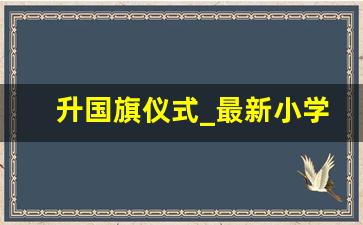 升国旗仪式_最新小学升旗仪式视频