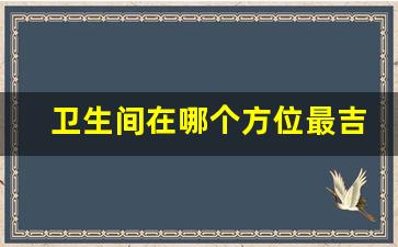 卫生间在哪个方位最吉利_农村坐北朝南卫生间最佳的位置