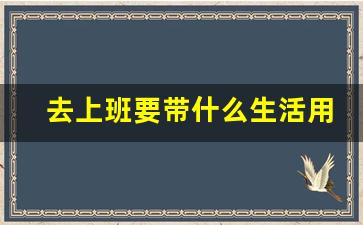 去上班要带什么生活用品