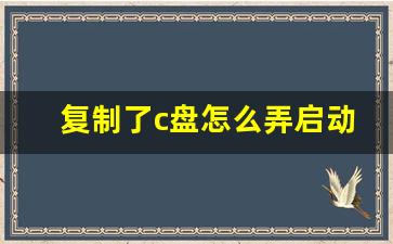 复制了c盘怎么弄启动盘_重装系统找不到c盘怎么办