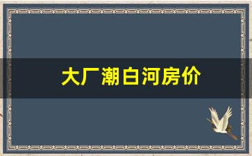 大厂潮白河房价