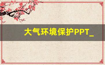 大气环境保护PPT_政府环境保护PPT