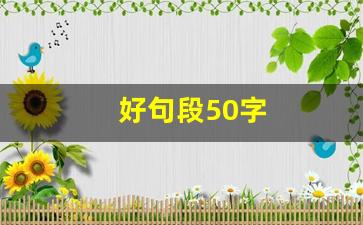 好句段50字