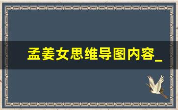 孟姜女思维导图内容_梁祝故事的思维导图简单版