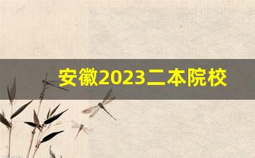 安徽2023二本院校推荐_安徽财经大学商学院